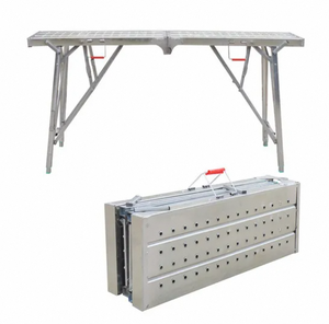 Bangku kuda tangga lipat tebal multifungsi perancah bengkel Modern penggunaan baja konstruksi 250kg kapasitas beban - Product Image 1