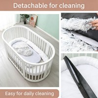 Lit Orthopédique de Luxe en Peluche pour Animaux de Compagnie, Lit Humain pour Chien, Grande Niche pour Chien, Tapis pour Animaux, Fournitures Hivernales Chaudes pour Animaux, Canapé Détachable et Lavable