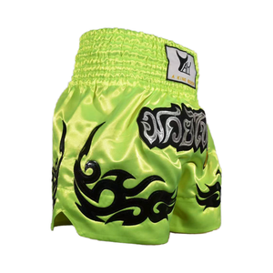 Pantalones Cortos de <span class=keywords><strong>Muay</strong></span> <span class=keywords><strong>Thai</strong></span> MMA Personalizados de Alta Calidad A King Boxer, Pantalones Cortos de Boxeo y Kickboxing - Product Image 4