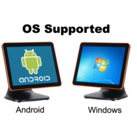 Vente en gros 15 pouces pos caisse enregistreuse écran tactile android/windows pos magasin restaurant point de vente système pos à vendre
