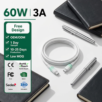 Cable de Datos USB Trenzado KYT de 60W para iPhone 16 Pro Max, Venta al Por Mayor