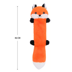 Juguete para Perro de Peluche Suave y Nuevo con Sonido, Sin Relleno, con Papel Arrugado, en Forma de Zorro, Mapache, Gambá y Ardilla, Juguete Masticable para Perro - Product Image 2