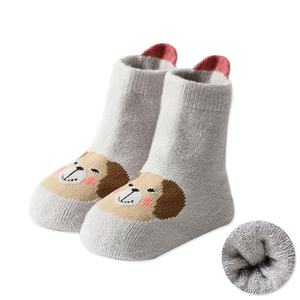 Kaus kaki tebal bayi baru lahir binatang lucu, kaus kaki sandal pegangan <span class=keywords><strong>Terry</strong></span> lantai katun Combed untuk anak balita musim dingin tidak licin - Product Image 6