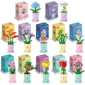 Vendita calda di fiori di plastica Set di blocchi di costruzione nuovi giocattoli educativi per la scienza del DIY per 6-8 anni - Product Image 3