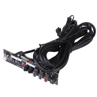 Panel Frontal de Alta Calidad para Computadora con Interruptor de Encendido+Reinicio+RGB+SPK+MIC+USB 2.0x2+USB 3.0+TPYE-C Placa para PC