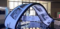 Flexible LED-Bildschirme für Innen- und Außenbereiche - Hohe Helligkeit, Wetterfest, Energiesparend, Anpassbare Formen für Unternehmen & Parks
