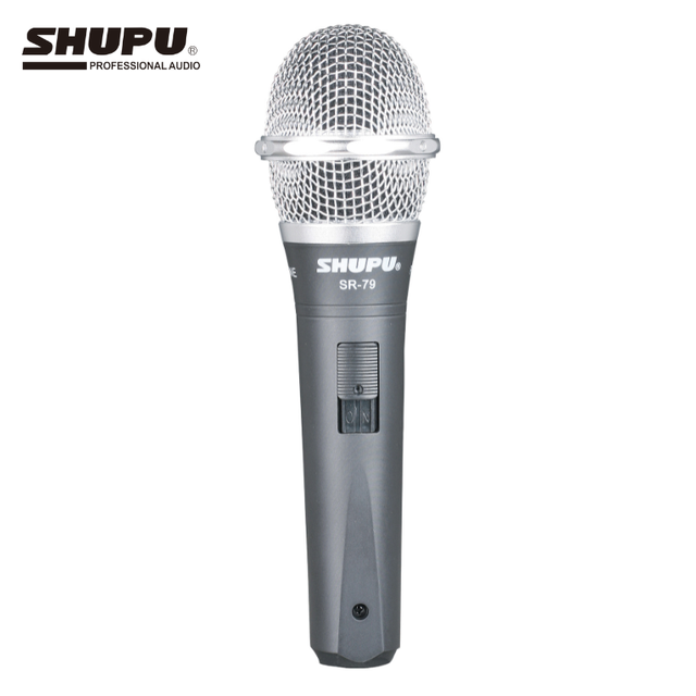 OEM SHUPU SR-79 Portable Cardioid Dynamic Karaoke Microphone Noise Cancel XLR Wired Mic Metal Handheld 6M Cable 55Hz-14KHz
