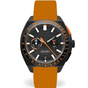 Vente en gros de montres à quartz en fibre de carbone de haute qualité pour hommes avec logo personnalisable par les fabricants