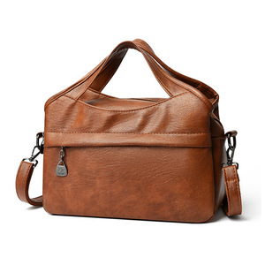 Sac à bandoulière rétro en cuir souple pour femme, grande capacité, utilisation quotidienne, printemps 2026 - Product Image 5