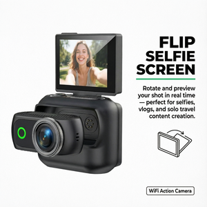 Mini Cámara Deportiva Magnética con Pantalla Abatible, Portátil, para Casco, Bicicleta, Ciclismo y Deportes al Aire Libre - Product Image 4