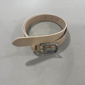 <span class=keywords><strong>Cintura</strong></span> da <span class=keywords><strong>Donna</strong></span> in Vera Pelle di Alta Qualità, <span class=keywords><strong>Beige</strong></span> Tinta Unita, con Fibbia in Metallo, <span class=keywords><strong>Cintura</strong></span> Casual Decorativa - Product Image 3