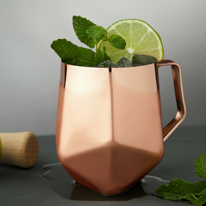 Taza de cobre con capacidad hecha a mano, diseño clásico, tapa a prueba de fugas, taza de cobre con logotipo personalizado al por mayor - Product Image 1