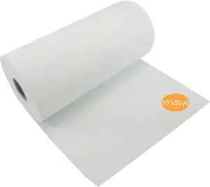 Tear Away Machine Embroidery Stabilizer Backing 10 "X 25 Yd Roll-Medium Weight 1.8 Oz-Potong Menjadi Berbagai Ukuran-untuk Mesin