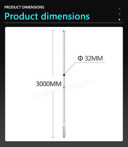 3000*32MM 11dBi LoRaWAN 868MHz 915MHz <span class=keywords><strong>Omni</strong></span> Antena de fibra de vidrio para exteriores techo <span class=keywords><strong>Glide</strong></span> Monitor repetidor UHF IOT RFID Lora antena - Product Image 5