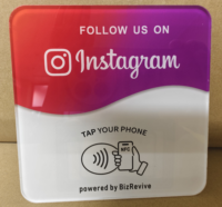 Personalisierte Social-Media-Bewertungs-NFC-Visitenkarte, 13,56 MHz RFID mit NTAG215-Chip, Unterstützung für Zahlungen & Hotelnutzung