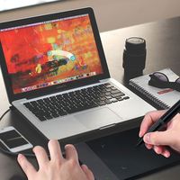 Nouvelles tablettes graphiques HUION H420 4 x 2,23 pouces avec stylet numérique USB pour PC
