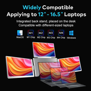 Écran portable OEM Quad, moniteur d'affichage 1920*1200 FHD LCD, 14 pouces, compatible avec Wins/Mac (M1 M2 M3 M4) - Product Image 6
