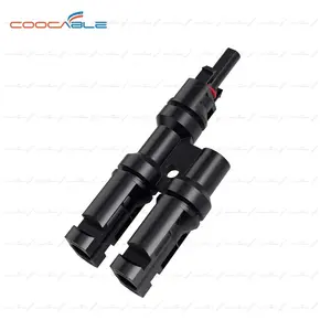 T4 IP67 cable 4 to 1 branch solar cable panel plug solar system accessory T branch connectors