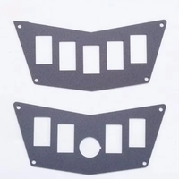 YongJin Atv Pièces et accessoires Plaque de panneau d'interrupteur à bascule 5 trous pour Polaris RZR 800, 800S, 900xp, 570