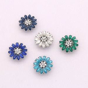 Jfrb073 Mặt Trời Hoa Áo Sơ Mi Nhôm Nút Bìa Khuy Măng Sét Silicone Cao Su Đẩy Bắt Đầu Nút Bao Gồm Cho Phụ Nữ Áo Sơ Mi - Product Image 3