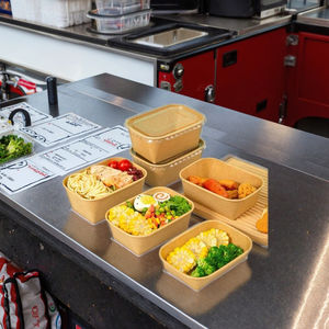 ورق كرافت خفيف الوزن شفاف بغطاء للوجبات السريعة لحلوى السوشي - Product Image 2