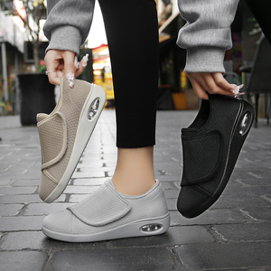 Ortopedico ortopedico di ampia larghezza per anziani con chiusura ad anello regolabile con gancio piedi gonfi che camminano Edema <span class=keywords><strong>scarpe</strong></span> diabetiche per le donne - Product Image 4