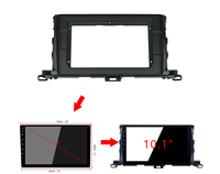 Autoradio 10.1 pouces 2din Fascia Frame Adapter pour Toyota 2015-2018 Highlander lecteur Dvd autoradio lecteur stéréo avec Gps