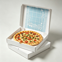 Boîte à pizza rigide, écologique, recyclable, en carton ondulé, personnalisée et imprimée, pour usage agricole, en gros