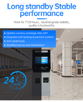 Kiosque d'échange de devises en libre-service, recycleur de pièces et billets, guichet automatique, kiosque de paiement, SDK, reconnaissance faciale, écran tactile capacitif, métal