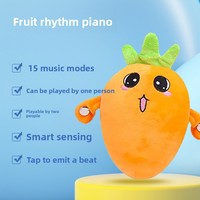 Wholesale Banana Fruit-Sensing Beat Piano Creative Unique Music Parent-Child Interactive Doll Plush PP Cotton