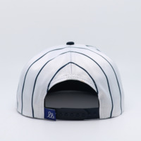 Topi Snapback 6 Panel Custom Model ODM dengan Logo Bordir 3D, Gaya Sport Fashion Y2K, Bahan Katun dan Poliester Bergaris