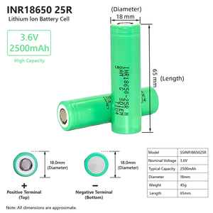 แบตเตอรี่ Victpower INR18650 25R 2500mAh เกรด A ลิเธียมไอออน 3.6V แบตเตอรี่แบบชาร์จได้ แบตเตอรี่สำหรับอุปกรณ์อิเล็กทรอนิกส์สำหรับผู้บริโภค - Product Image 3