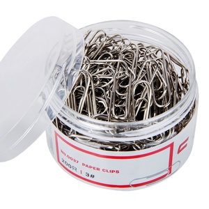 Thiết kế mới kim loại giấy <span class=keywords><strong>Clips</strong></span> gói tùy chỉnh logo bán buôn 1000 cái kích thước lớn 1.3 inch 33 mét Giấy <span class=keywords><strong>Clips</strong></span> - Product Image 2