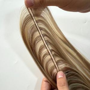 Estensioni dei <span class=keywords><strong>capelli</strong></span> Remy russe 2025 100% una vera trama a farfalla piatta di alta qualità tinta di <span class=keywords><strong>capelli</strong></span> vergini europei lisci naturali - Product Image 1