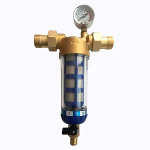 Front water protector brass water prefilter household tap water purifier