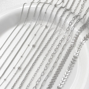 Chaînes en laiton vintage torsadées pour la fabrication de bijoux, accessoires de bijouterie en platine pour femmes, rallonges de collier et bracelets - Product Image 1