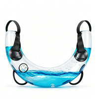 Sac lesté en PVC pour l'eau, sac de puissance en U rempli d'eau, alternative au sac de sable, équipement de fitness à poids réglable pour l'entraînement du tronc