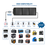 Nouveau panneau solaire portable pliable 18V 100W 2026 – Kit de panneaux solaires pliables pour le camping