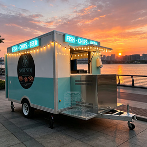 Commercial Seafood Trailer Heavy Duty Burger Food Truck CE Mobile Kitchen - Product Image 5