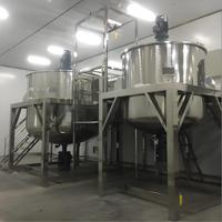 Mélangeur de détergent liquide à cisaillement élevé, homogénéisateur SUS316L, capacité 1000 L, moteur compatible revêtement, machine de fabrication de savon et de shampoing