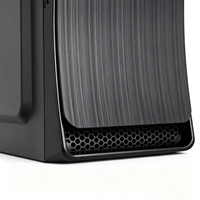 Vente directe du fabricant, châssis de PC de jeu MicroATX, support en acier SPCC 0,35, alimentation, 1 emplacement pour disque dur, 3 ventilateurs, panneau frontal USB, RGB, ordinateur