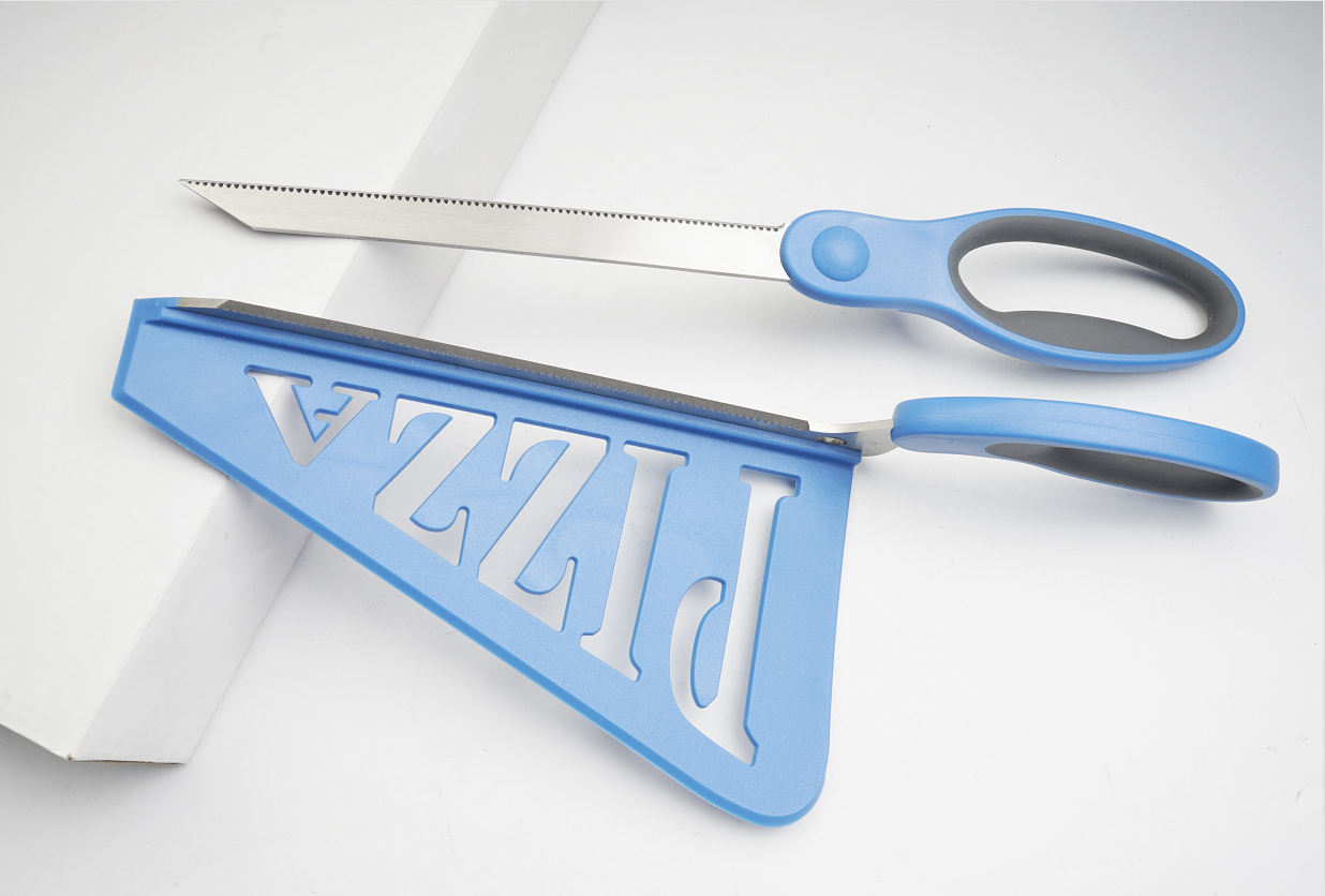 High quality new design easy to use stainless steel pizza scissors kitchen scissors