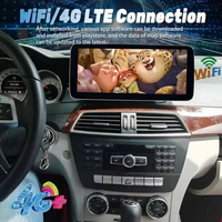 Autoradio Android Auto 10,25 pouces avec écran tactile CarPlay pour Mercedes Classe C W204 2011-2014, lecteur multimédia vidéo, GPS, navigation audio