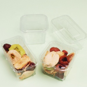 Transparante <span class=keywords><strong>plastic</strong></span> verpakking voor gedroogd fruit met doorzichtig deksel voor voorgevormde folie-verzegeling, geschikt voor vliegtuigmaaltijden, snacks en voedselcontainers. - Product Image 2