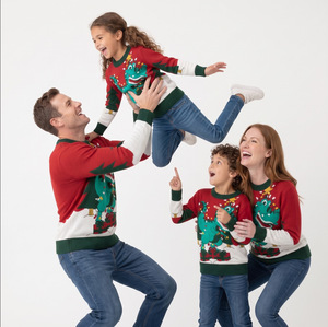 <span class=keywords><strong>Pull</strong></span> à manches longues pour enfants, motif dinosaure <span class=keywords><strong>de</strong></span> Noël, coloré, unisexe, haut <span class=keywords><strong>de</strong></span> fête - Product Image 3