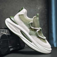 Baskets Chunky Unisexe à Lacets Décontractées Confortables Antidérapantes Basses Style Streetwear