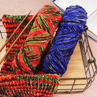 Factory Direct 100% Polyester Samtgarn Weiche Häkel arbeit Hands trick wolle für DIY gestrickte Chenille Teppich puppe Recycled Weaving
