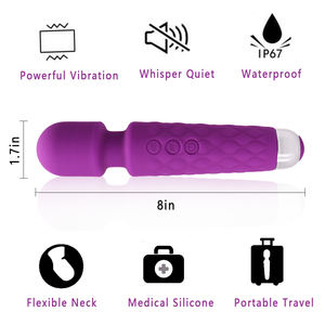 YAQU 20-frequência Vibração em 8 Velocidades Silicone + ABS Clitorianos Vibradores Massageadores Sensuais Massageadores Masturbação Feminina Produtos - Product Image 6
