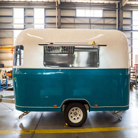 Nouvelle Arrivée 2024 : Food Truck Orange Modèle T en Fibre de Verre avec Fumoir BBQ et Remorque de Concession, Prix Usine, à Vendre