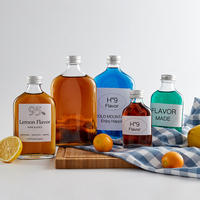 Bouteille en verre plate de 100 ml transparente pour mini-liqueur, vodka, café infusé à froid – Stock limité, prix abordable